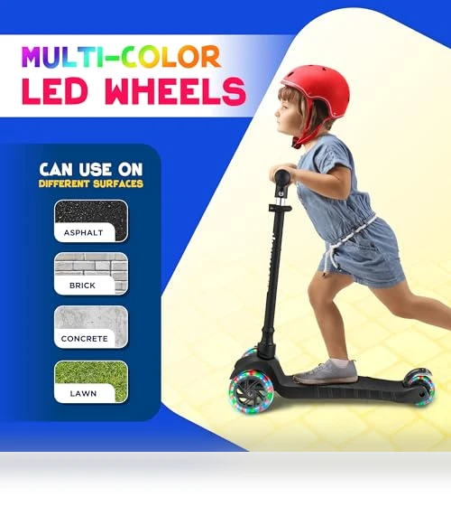3 Wheel Kick Scooter — Helmets, HighMaster