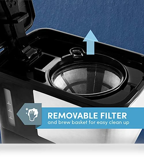 Automatic 5-Cup Brew & Drip Coffee Maker — Brewing Excellence, Elite Gourmet