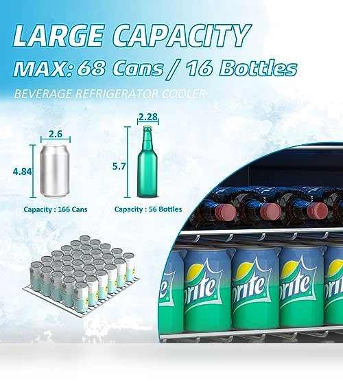 Compact Beverage Refrigerator — Mini Fridges, Erivess