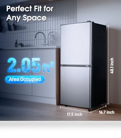 Double Door Refrigerator with Bottom Freezer — Mini Fridges, Anypro