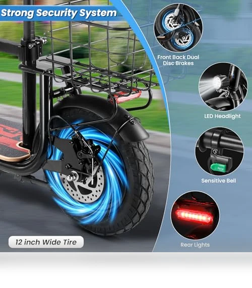 Electric Scooter with Seat — Electric Self-Balancing Scooters, Caroma