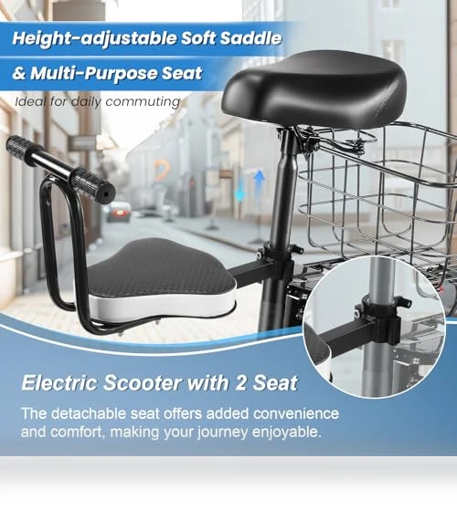 Electric Scooter with Seat — Electric Self-Balancing Scooters, Caroma
