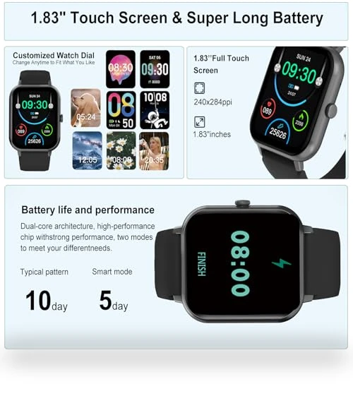 Fitness Tracker Smartwatch — Smartwatches, PLEIVO