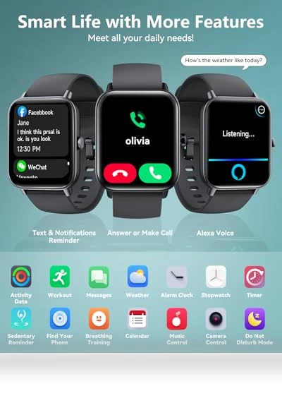 Fitness Tracker Smartwatch — Smartwatches, Quican
