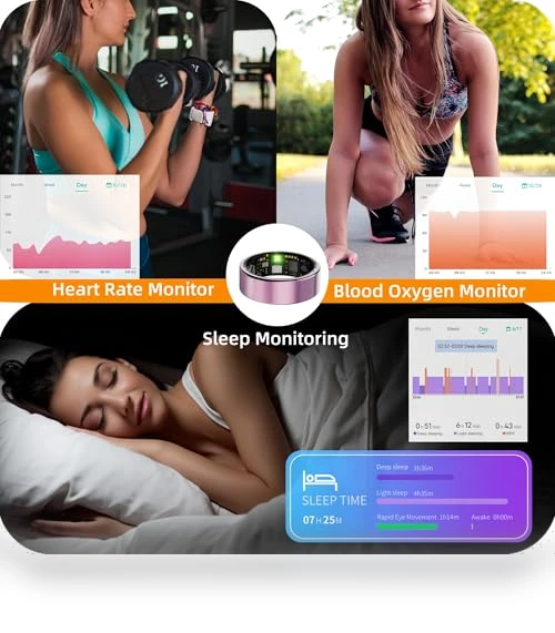 Health Tracker Smart Ring — Wearable Accessories, Oucscru