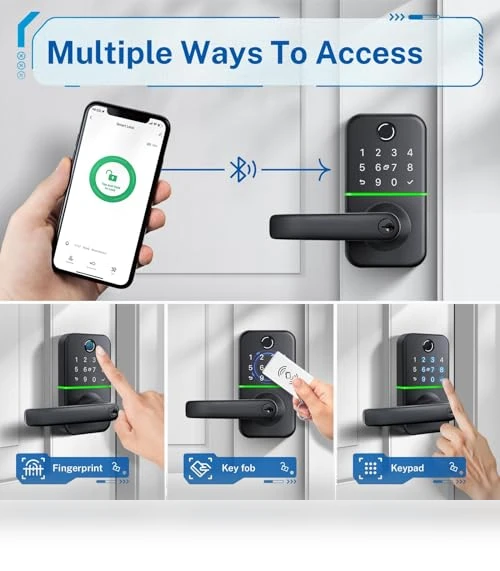 Keypad Smart Door Lock with Handle — Smart Home Security, KUCACCI