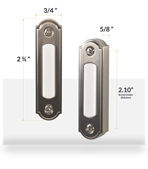 LED Lighted Metal Door Chime Push Button — Push Buttons, Newhouse Hardware