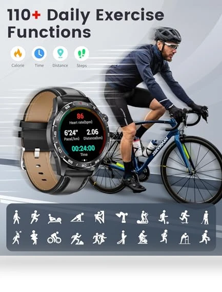 Military Smart Watch with AMOLED Display — Smartwatches, LIGE