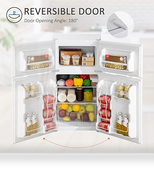 Mini Fridge with Freezer — Mini Fridges, HOMCOM