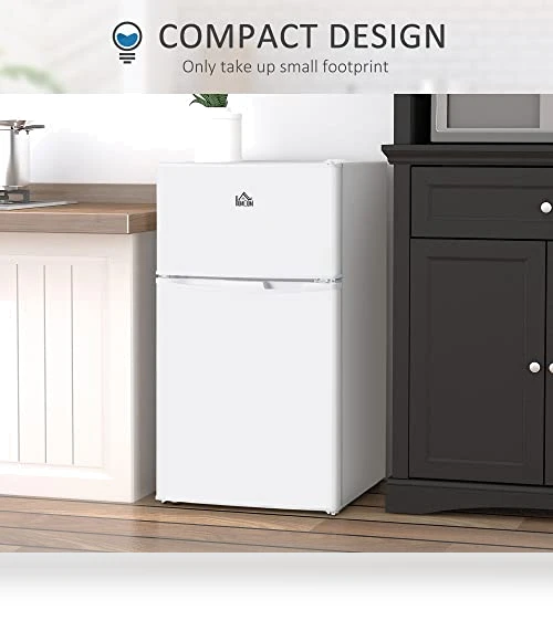 Mini Fridge with Freezer — Mini Fridges, HOMCOM
