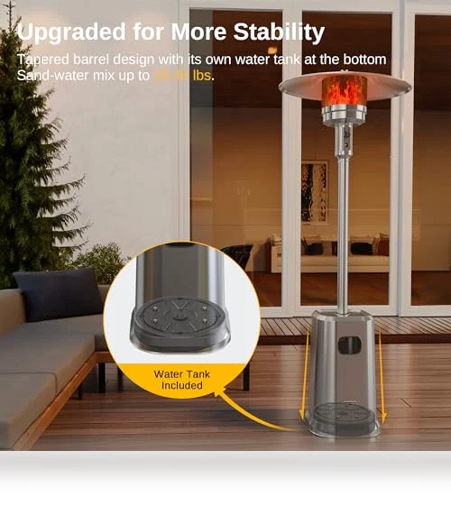 Patio Heater with Sand Box — Heater Parts, EAST OAK
