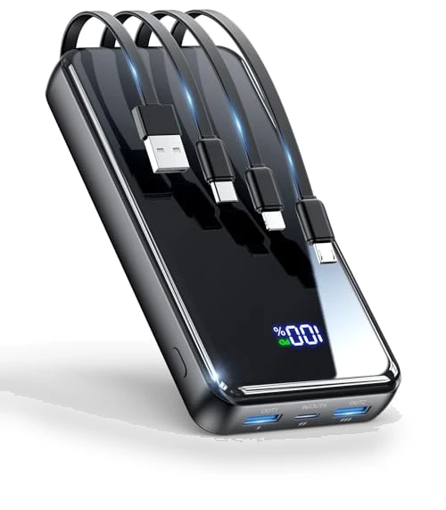 Portable Charger with Built-in Cables — Mobile Power Solutions, Shenzhen Zihao technology Co., LTD