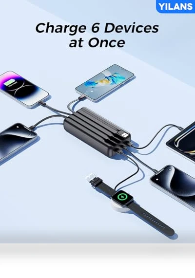 Portable Charger with Built-in Cables — Mobile Power Solutions, Shenzhen Zihao technology Co., LTD
