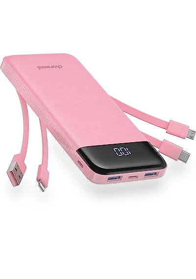Portable Charger with Built in Cables — Chargers, Charmast