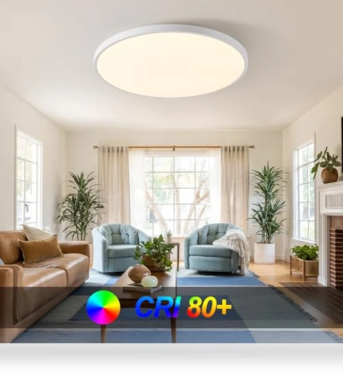 Smart Ceiling Light with Remote Control — Overhead Lighting, HENTAG