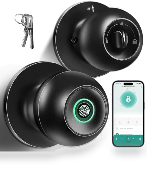 Smart Fingerprint Door Knob — Deadbolts, KLLOQUE