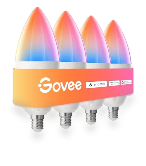 Smart LED Candelabra Bulb — Incandescent, Govee