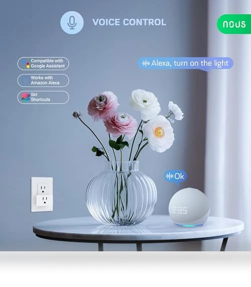 Smart Plug with Energy Monitoring — Smart Home Hubs & Controllers, NOUS