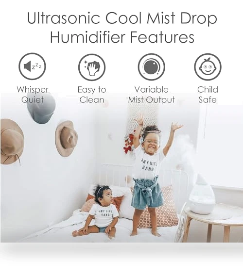 Teardrop Ultrasonic Cool Mist Humidifier — Air Moisturizers, Crane USA