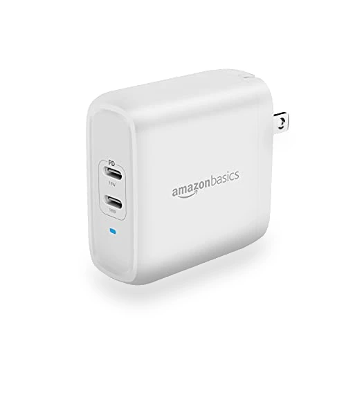 Two-Port USB-C Wall Charger — Chargers, Amazon