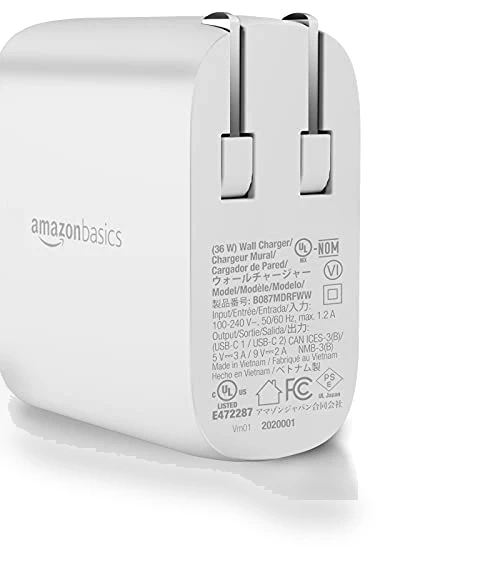 Two-Port USB-C Wall Charger — Chargers, Amazon