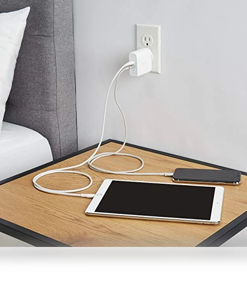 Two-Port USB-C Wall Charger — Chargers, Amazon