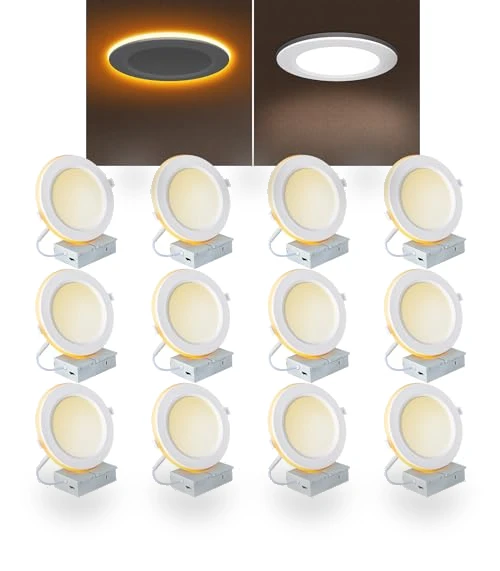 Ultra Thin LED Recessed Lights with Night Light — Recessed Lighting, EVOLFATURE