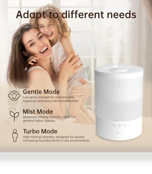 Ultrasonic Cool Mist Humidifier — Air Moisturizers, YOGIN