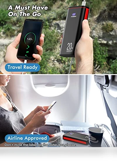 USB C Portable Charger PD 20W Fast Charging Power Bank — Chargers, Ayeway