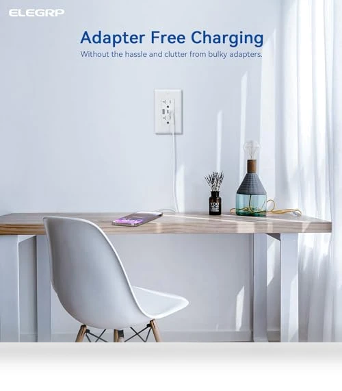 USB Outlets with 3 USB Ports — Standard Outlets, ELEGRP