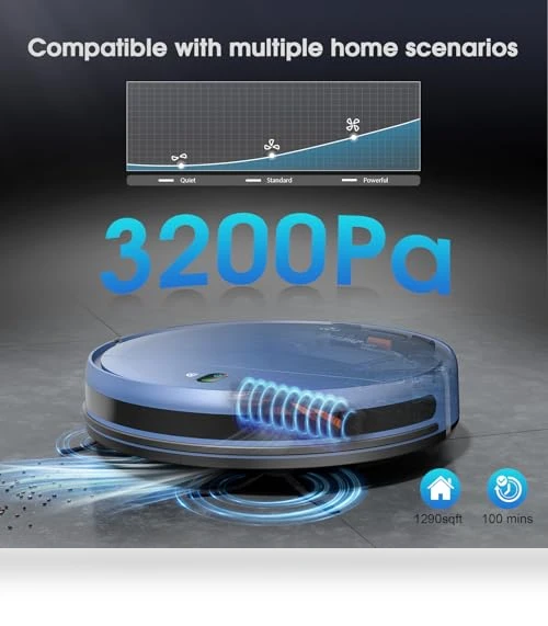 2-in-1 Robotic Vacuum and Mop — Smart Cleaning Robots, SHELIKI