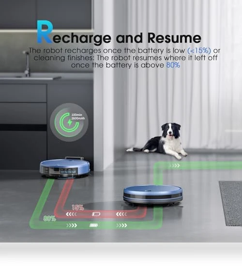 2-in-1 Robotic Vacuum and Mop — Smart Cleaning Robots, SHELIKI