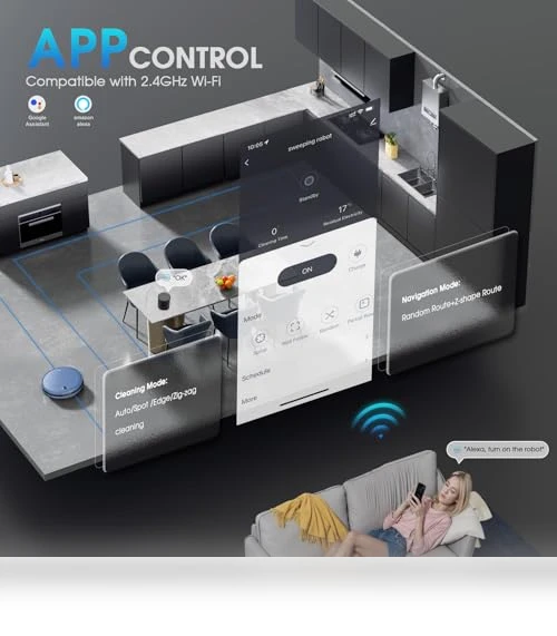 2-in-1 Robotic Vacuum and Mop — Smart Cleaning Robots, SHELIKI