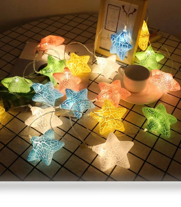 Crack Star Lights String — Outdoor String Lights