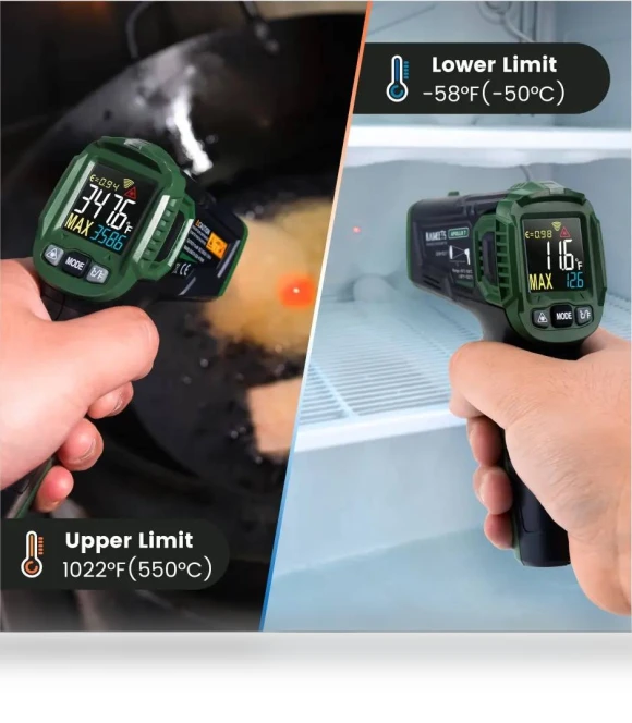 Digital Infrared Thermometer — Non-Contact Temperature Measurement, KAIWEETS