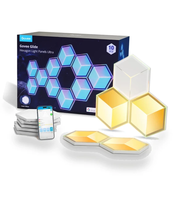 Glide Hexagon Light Panels Ultra — Commercial Lighting Solutions, Govee