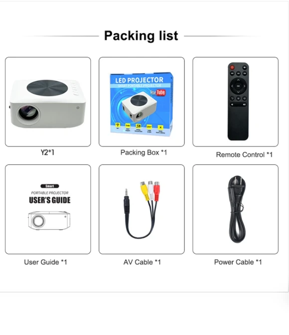 Mini LCD LED Smart Projector — Home Theater Projectors, Y2