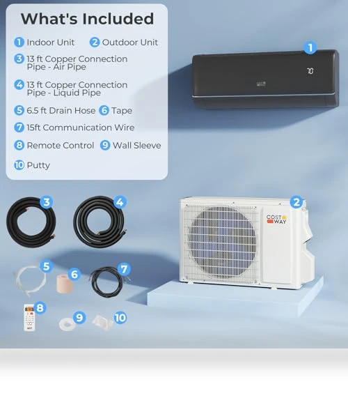 Mini Split Air Conditioner & Heater — Cooling Solutions, COSTWAY
