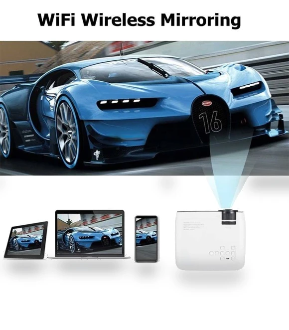Portable HD LED Smart Projector — Home Theater Projectors