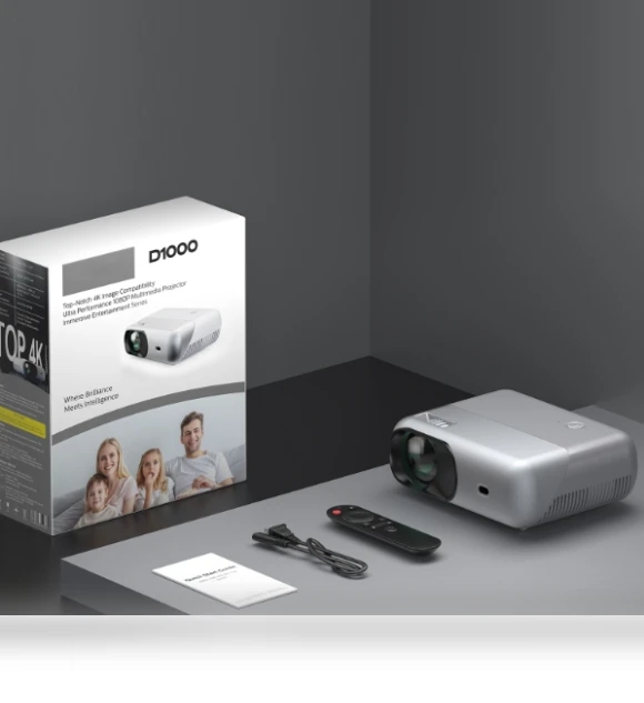 Portable Mini LCD LED Smart Projector — Home Theater Projectors