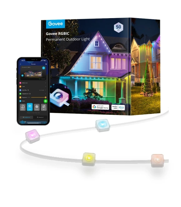 RGBIC LED Permanent Outdoor Lights — Outdoor Security & Flood Lighting, Govee