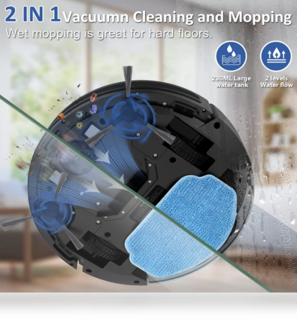 Robot Vacuum and Mop Combo — Smart Cleaning Robots, onson