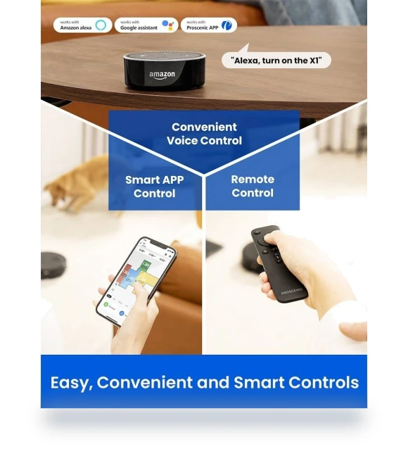 Robot Vacuum Cleaner with Self-Empty Base — Smart Cleaning Robots, Proscenic