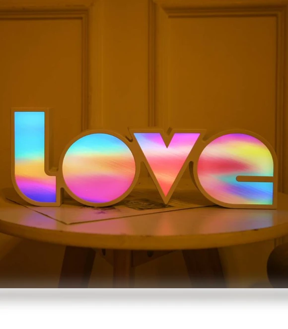 Romantic LED Light Box — Creative Lighting Solutions