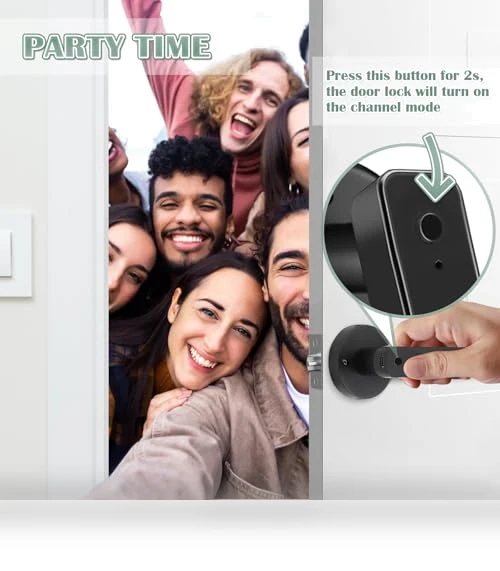 Smart Fingerprint Door Knob — Locks, XCOUI