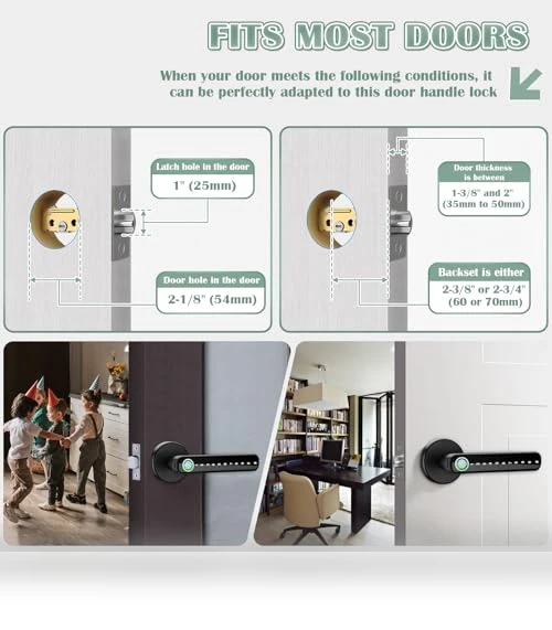 Smart Fingerprint Door Knob — Locks, XCOUI