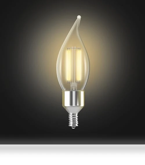 Smart LED Candle Wifi Bulb — Compact Fluorescent, Feit Electric