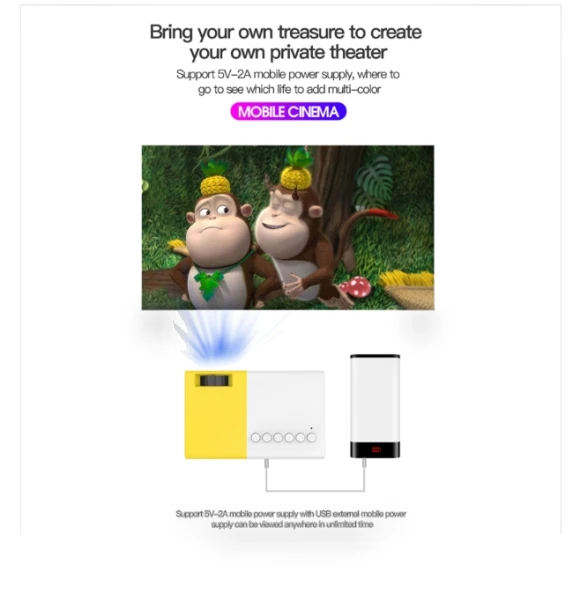 Smart Mini HD Projector — Home Theater Projectors, J9