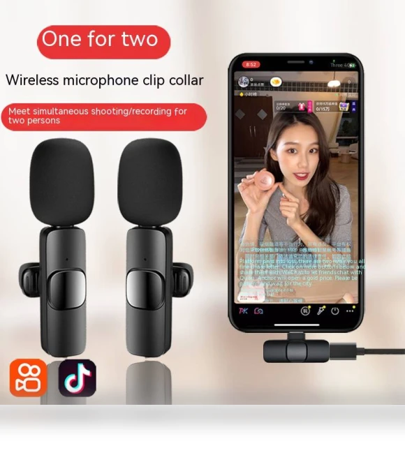 Smart Noise Reduction Wireless Lavalier Microphone — Wireless Systems, K9