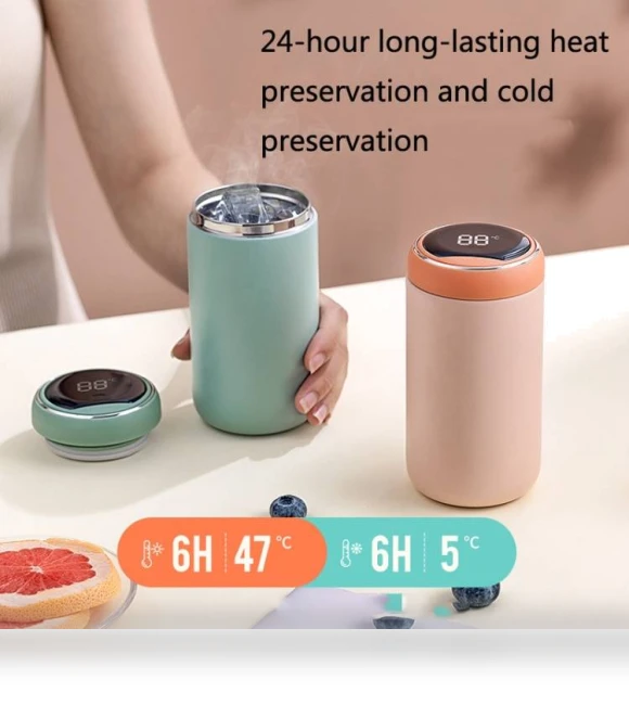 Stainless Steel Smart Vacuum Flask — Flasks